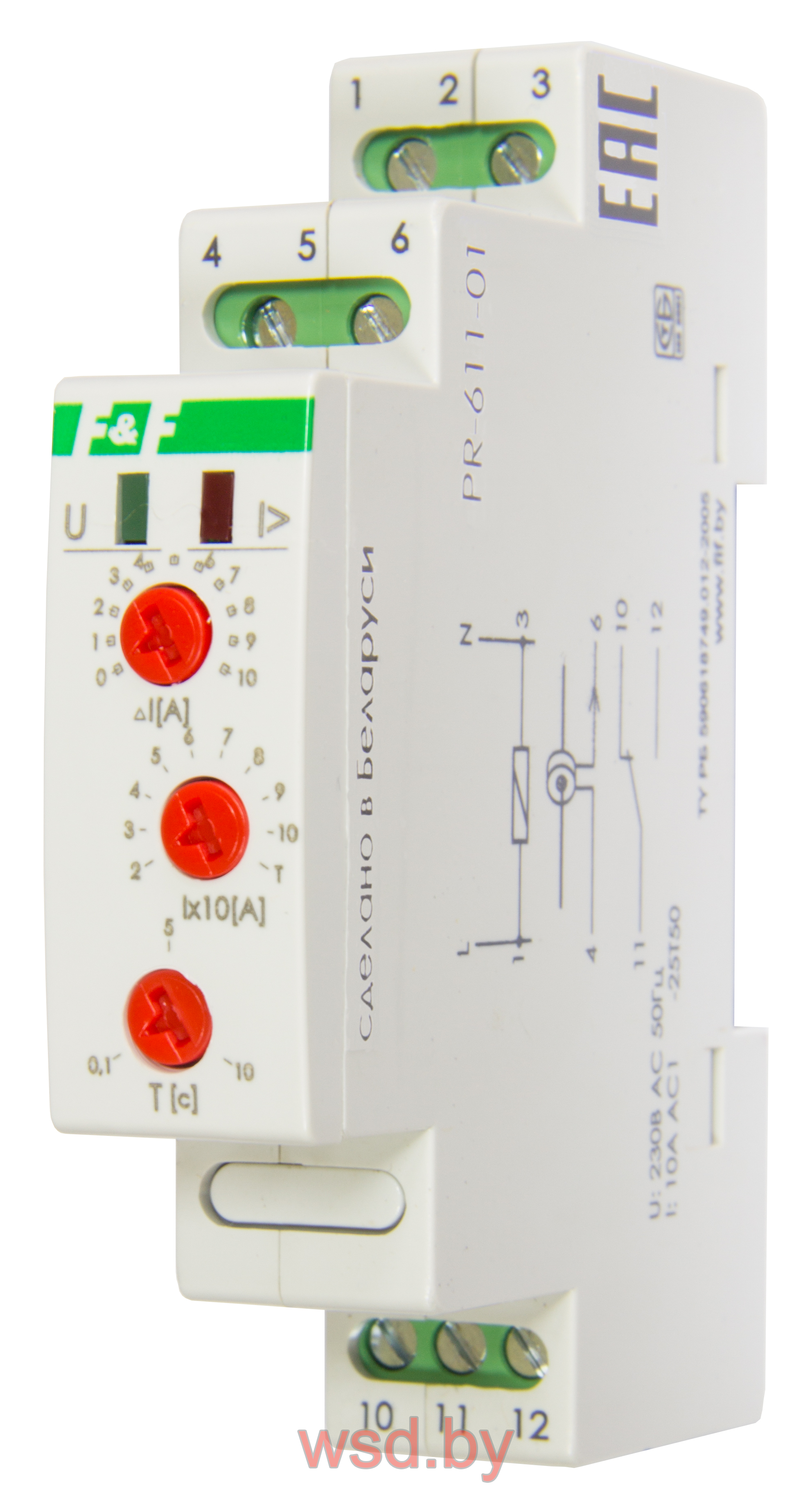 Реле тока PR-611-02 для систем автоматики